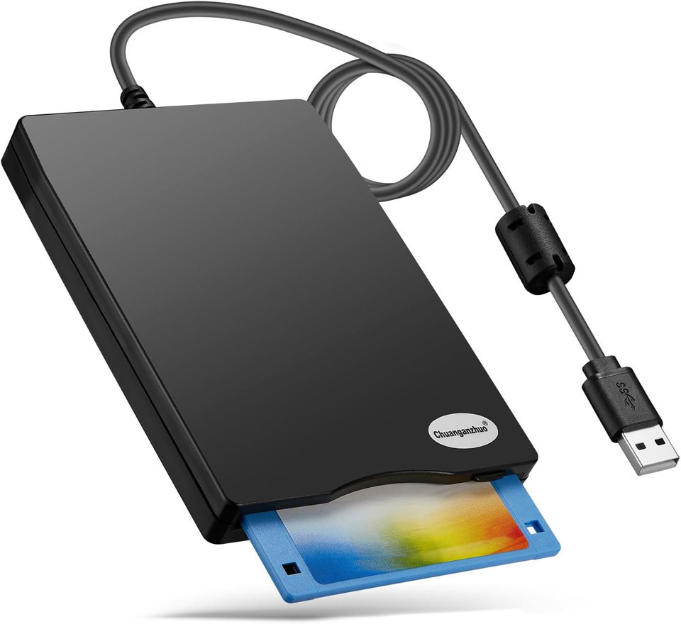 Chuanganzhuo 3.5 inch External USB Floppy Disk Reader