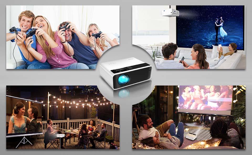 CiBest Portable Home Theater Projector 