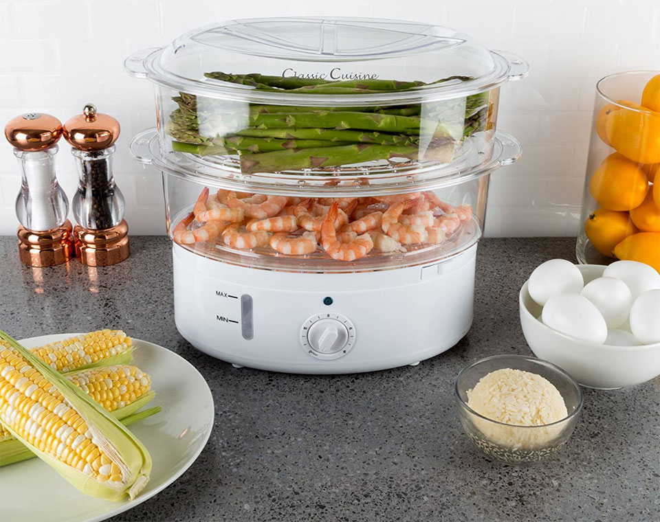 Classic Cuisine Vegetable Steamer & Rice Cooker
