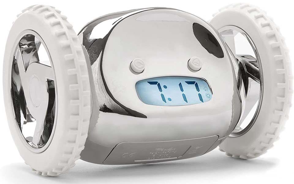 Clocky Alarm Clock On Wheels