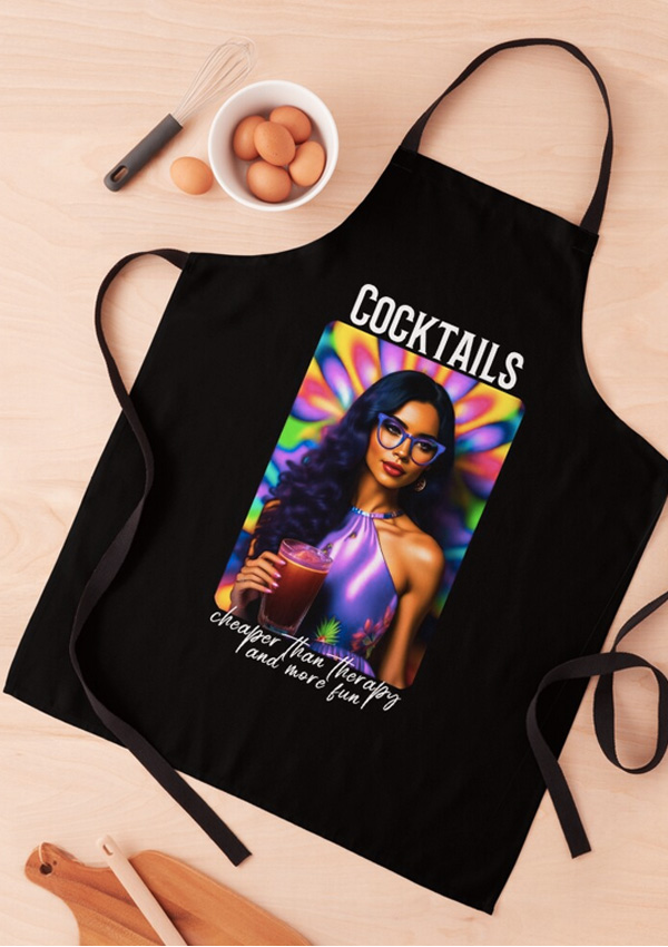 Cocktails: Cheaper Than Therapy And More Fun Apron And More