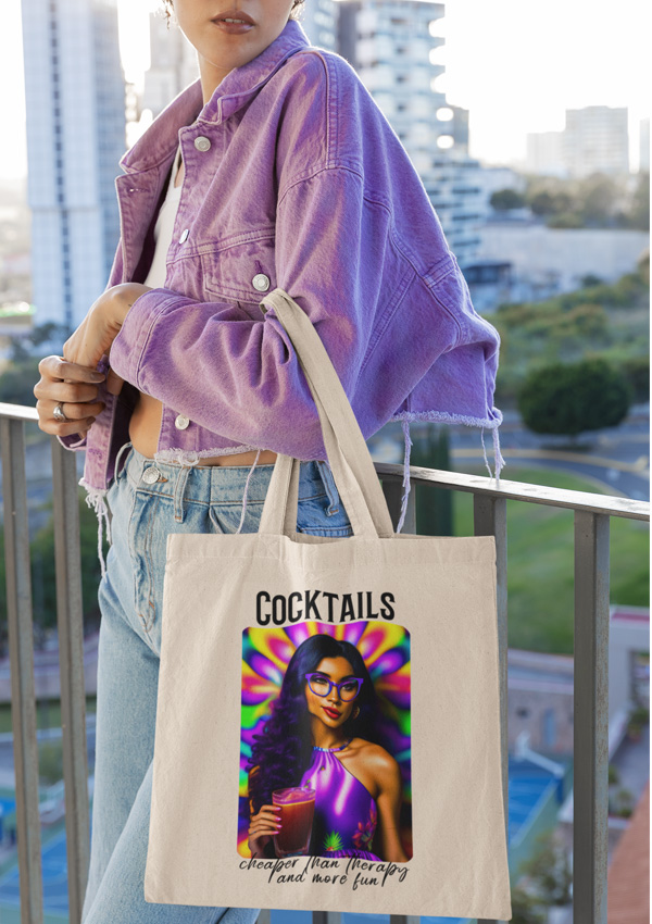Cocktails: Cheaper Than Therapy And More Fun Tote And More