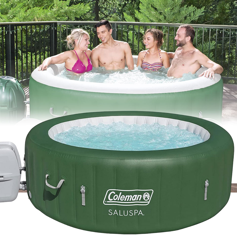 Coleman Portable SaluSpa Inflatable Hot Tub With Bubble Jets