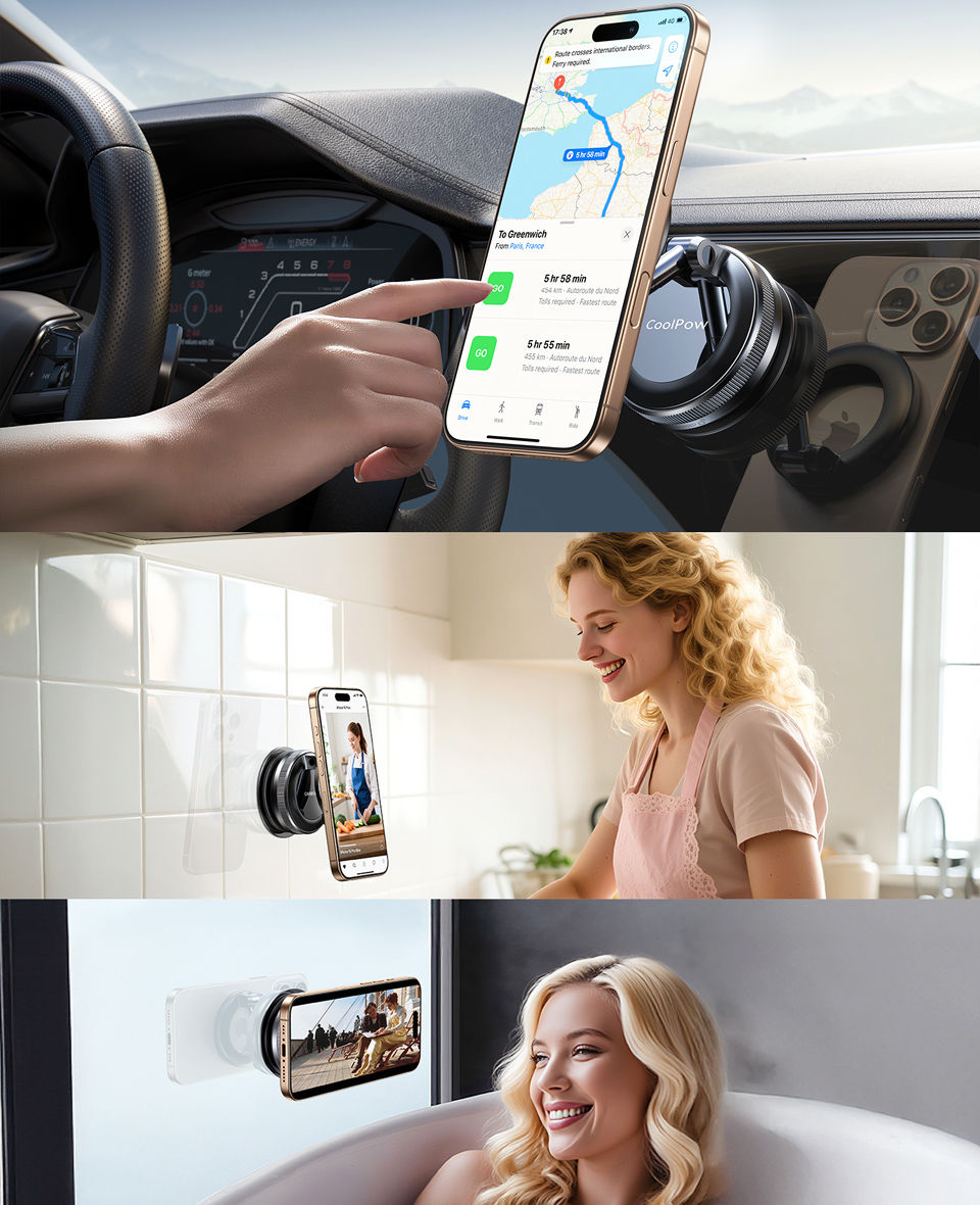 Coolpow Magsafe Vacuum Magnetic Phone Holder
