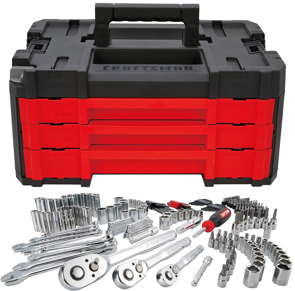 Craftsman 230-Piece Mechanic Tool Set With 3 Drawer