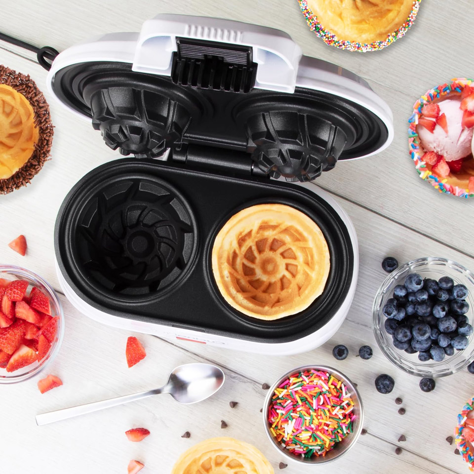 CucinaPro Double Waffle Bowl Maker