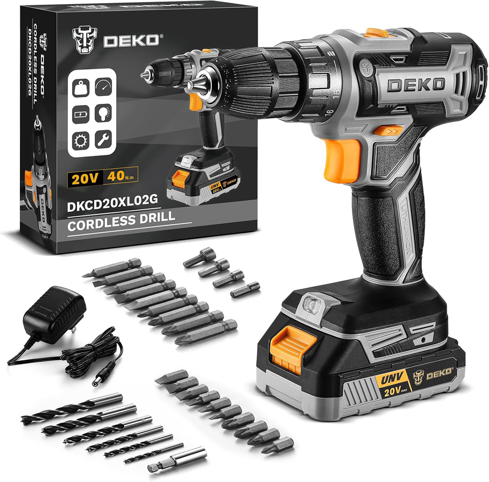 DEKOPRO Cordless Electric Power Drill