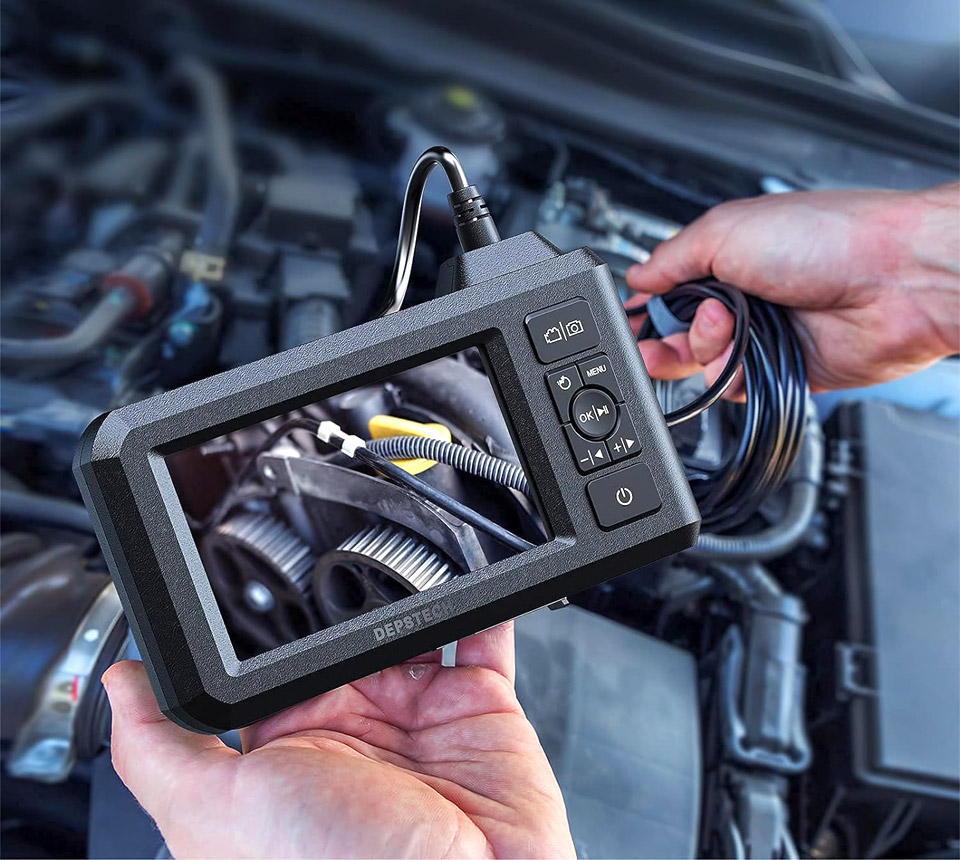 DEPSTECH Dual Lens Industrial 1080P Borescope Inspection Camera