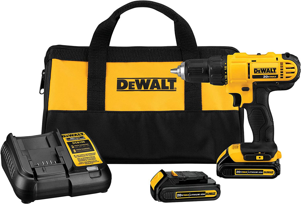 DEWALT Compact 20V Max Cordless Drill Driver Kit 