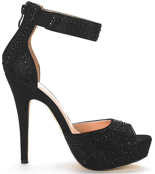 DREAM PAIRS Women's Swan-05 High Heel Plaform Dress Pump