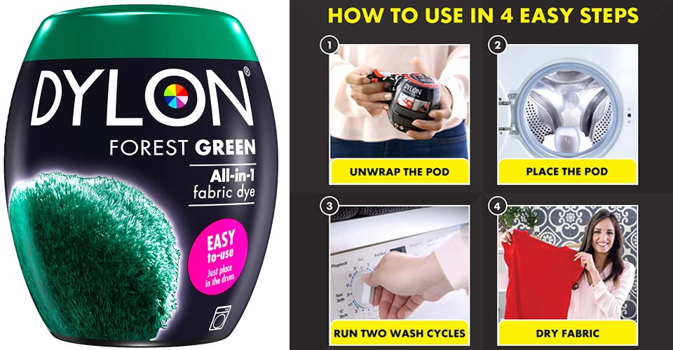 DYLON Washing Machine Fabric Dye Pod for Clothes & Soft Furnishings