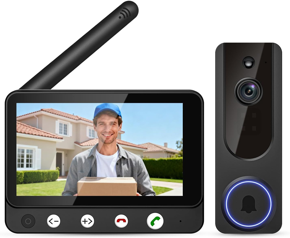 Daxadripo Wireless Doorbell Camera Video Intercom System