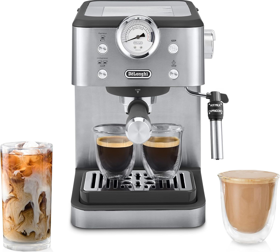 De’Longhi Classic Espresso Machine with Milk Frother