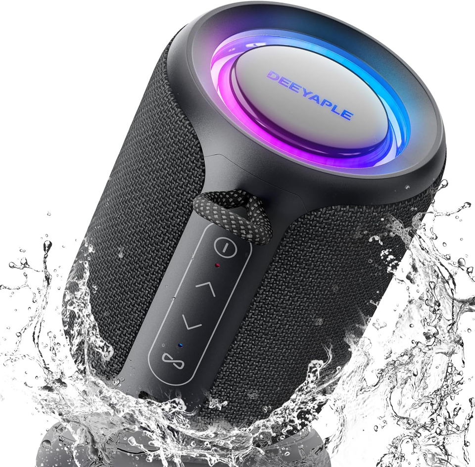 Deeyaple Bluetooth Wireless Portable Speaker With Lights