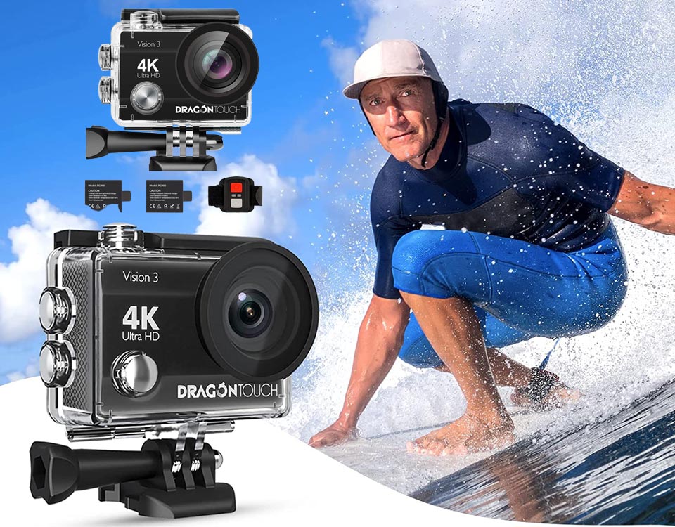 Dragon Touch 4K 20MP Action Camera 