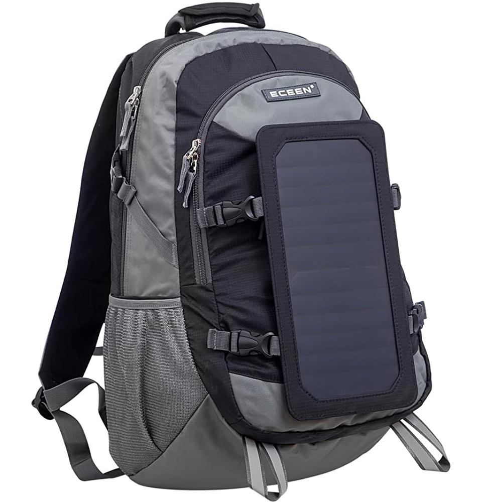 ECEEN Solar 7W Solar Backpack For Phones And 5V Devices 