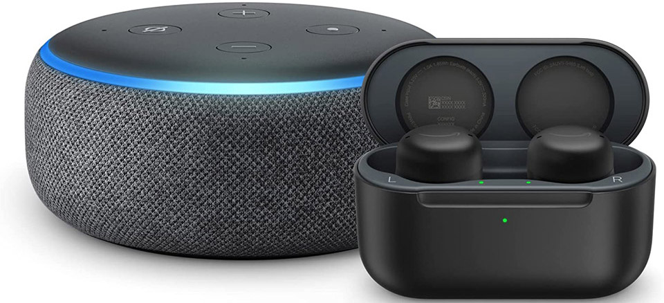 Echo Buds (2nd Gen) And Echo Dot (3rd Gen) Combo