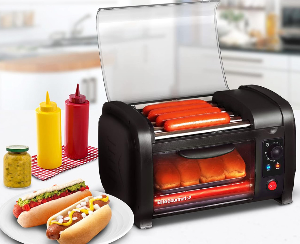 Elite Gourmet Hot Dog Toaster And Bun Warmer