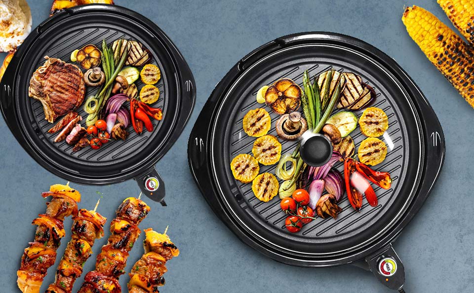 Elite Gourmet Smokeless Indoor Electric BBQ Grill