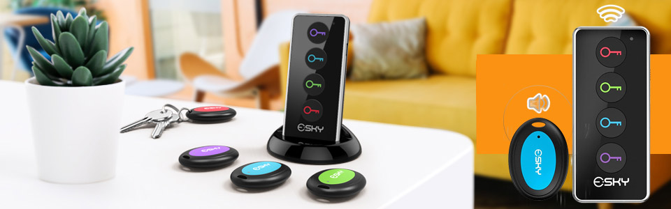 Esky 131-ft Range Wireless Key Finder With Sound
