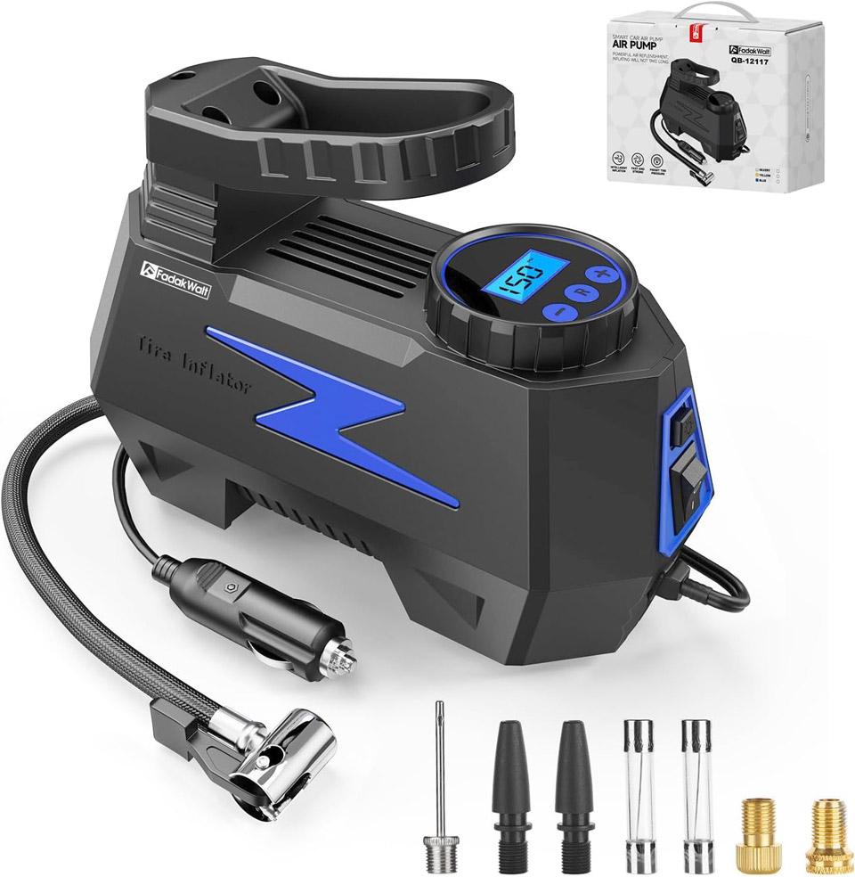 FADAKWALT Portable Tire Inflator Air Compressor