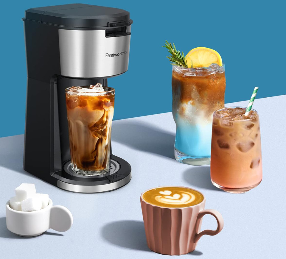 Famiworths Single Serve Iced Coffee Maker
