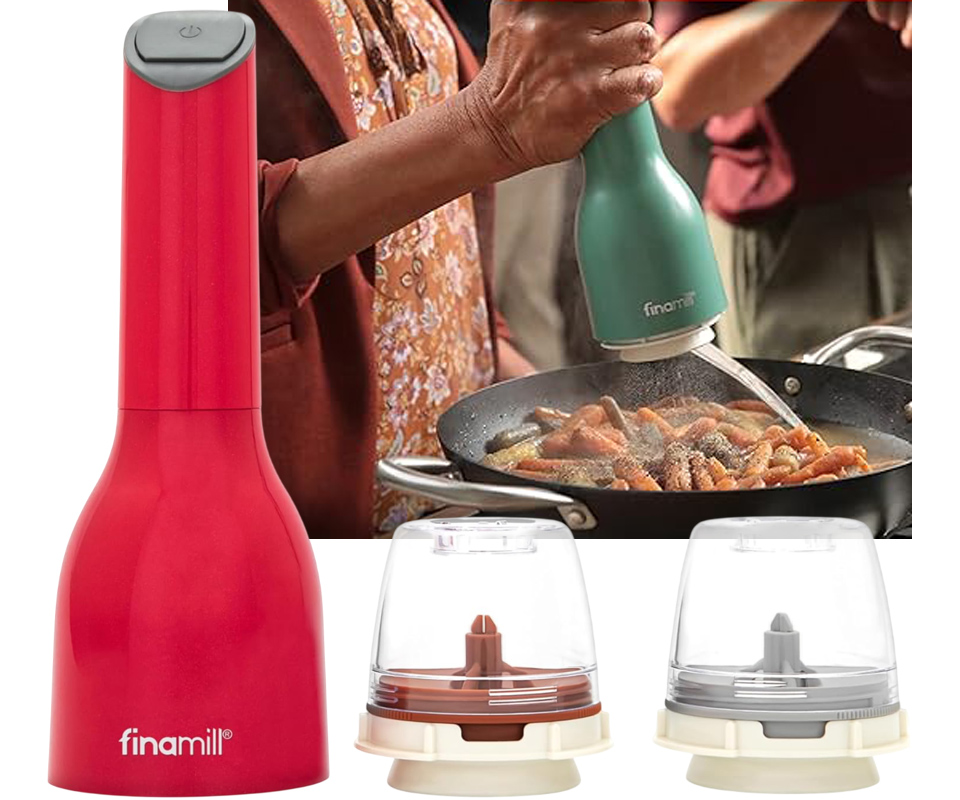 FinaMill Classic Battery Operated Spice Mill Grinder Set