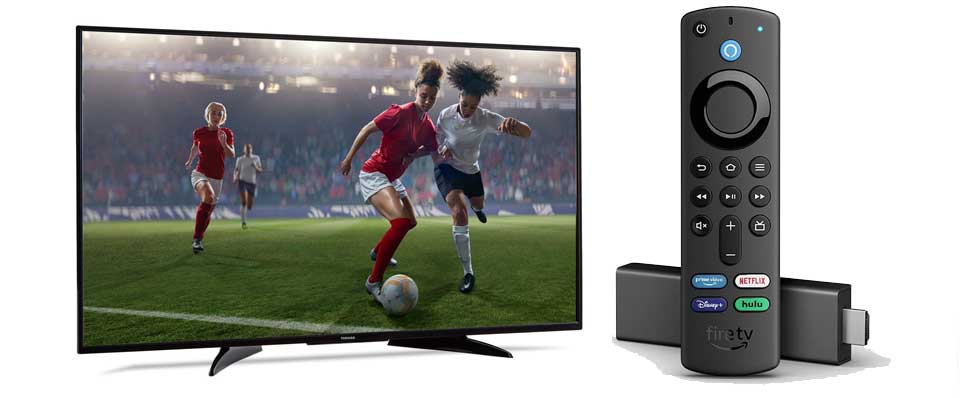 Fire TV Stick 4K streaming device with latest Alexa Voice Remote