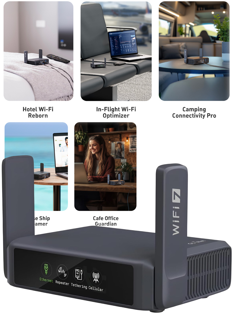 GL.iNet Dual-Band Wi-Fi 7 Portable Travel Router
