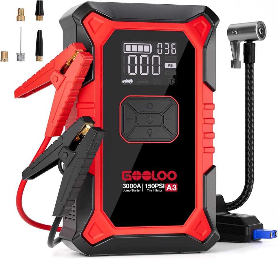GOOLOO 3000A Portable Car Battery Jump Starter