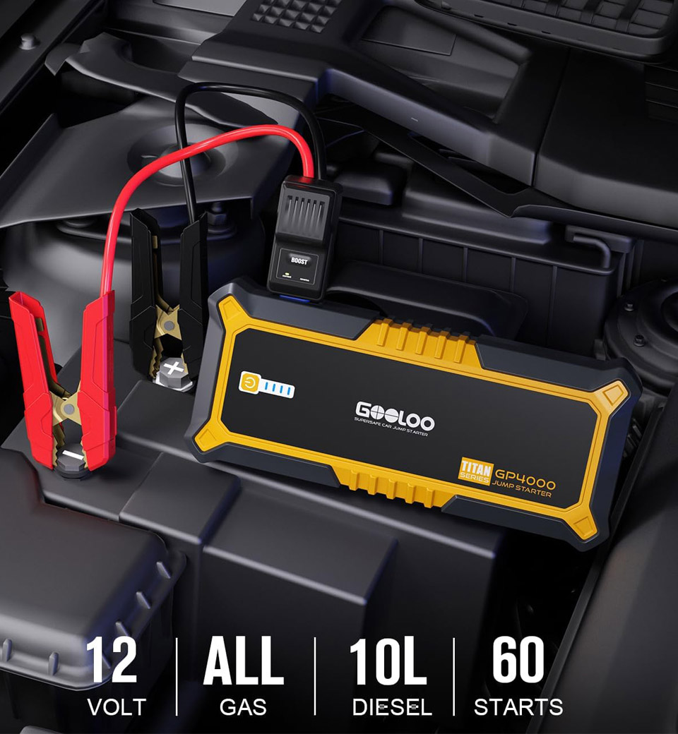 GOOLOO 4000A Peak Jump Starter