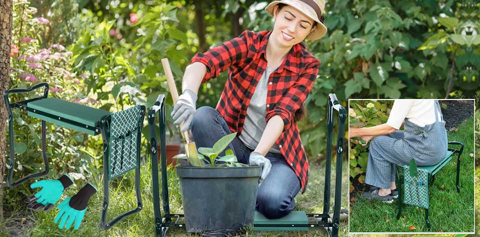 Garden Kneeler And Stool