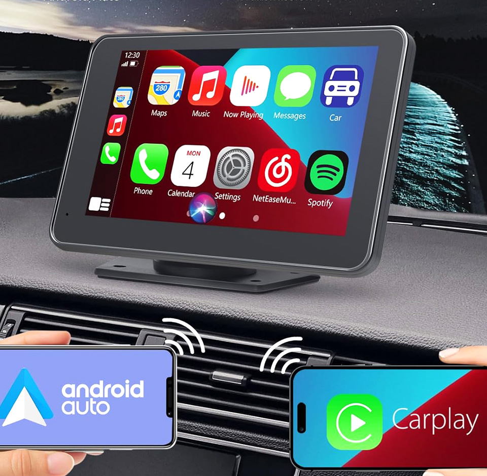 Gegaibe Wireless Car Stereo with Apple CarPlay And Android Auto