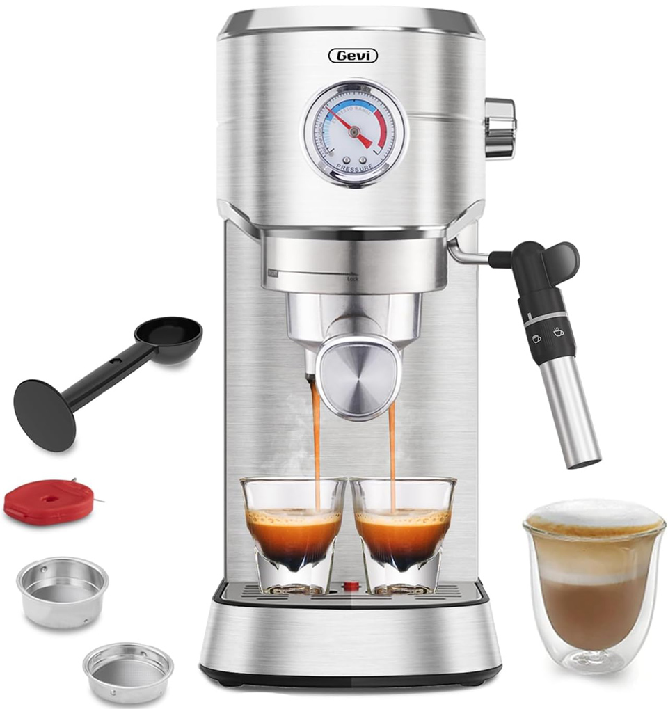 Gevi Professional Espresso Machine With Auto Milk Frother