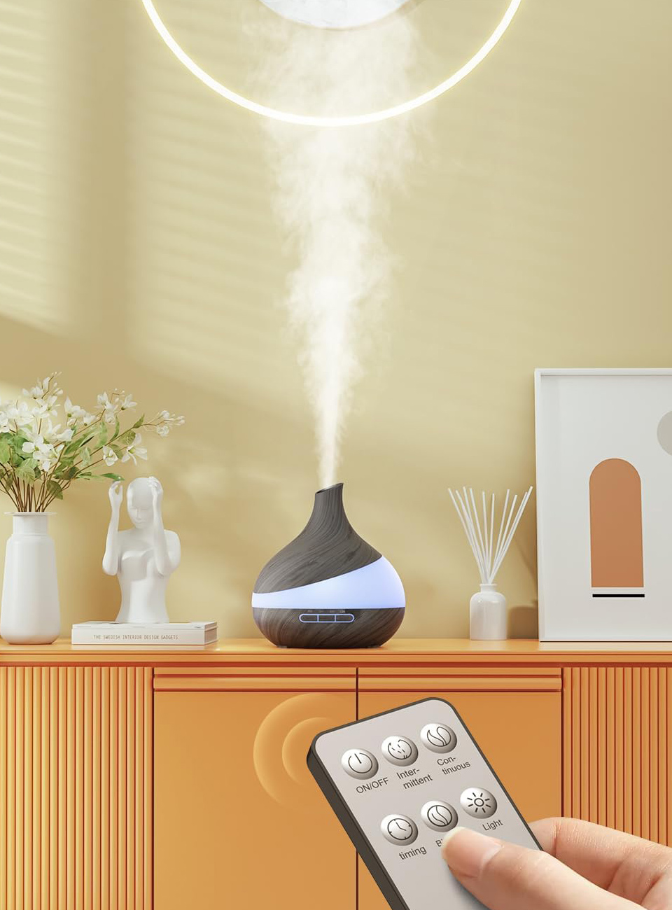   HJTHJT Essential Oil Diffuser With Remote Control
