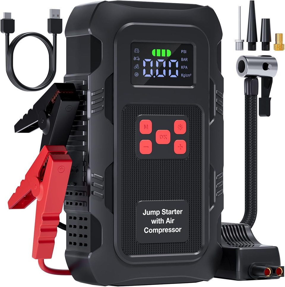 HPBS 5000A Portable Jump Starter With Air Compressor