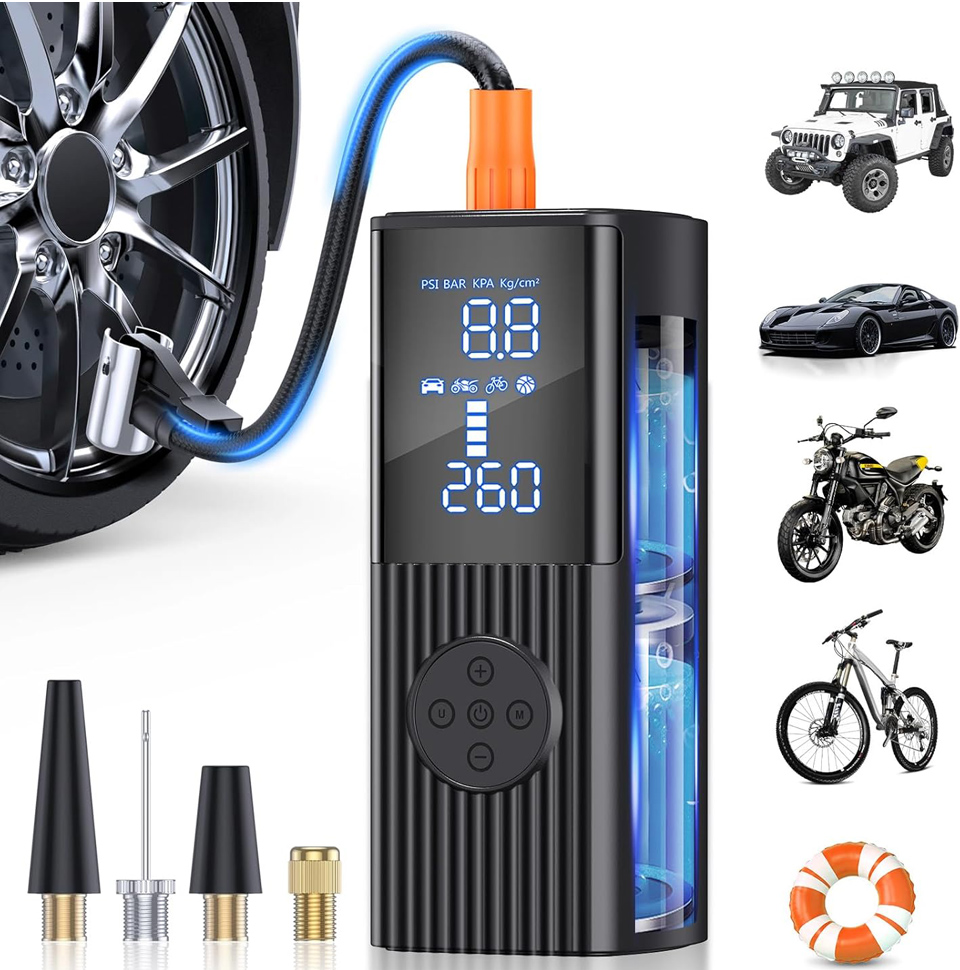 Hafuloky Portable Tire Inflator Air Compressor