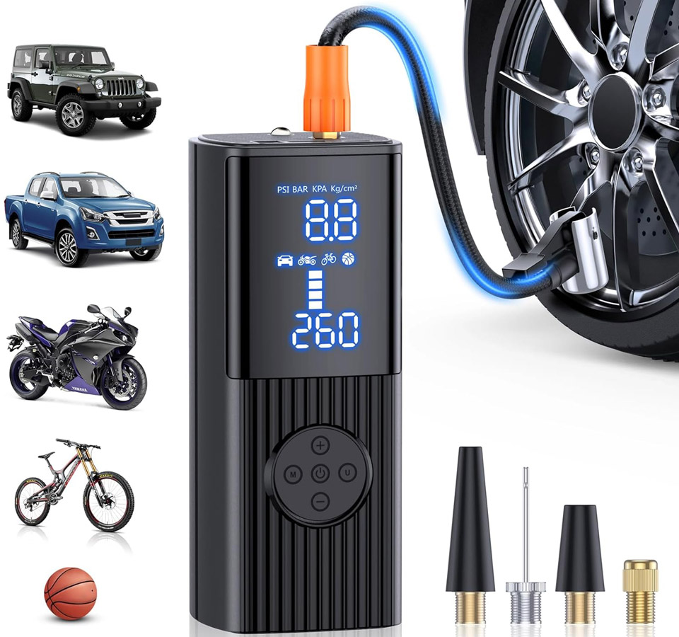 Hafuloky Portable Tire Inflator Air Compressor