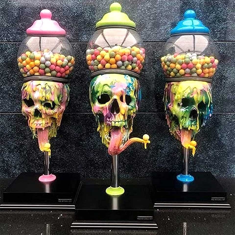 Halloween Skull Candy Dispensers