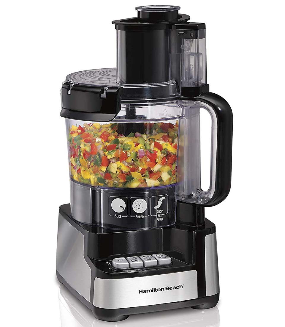 Hamilton Beach 12-Cup Stack And Snap Food Processor