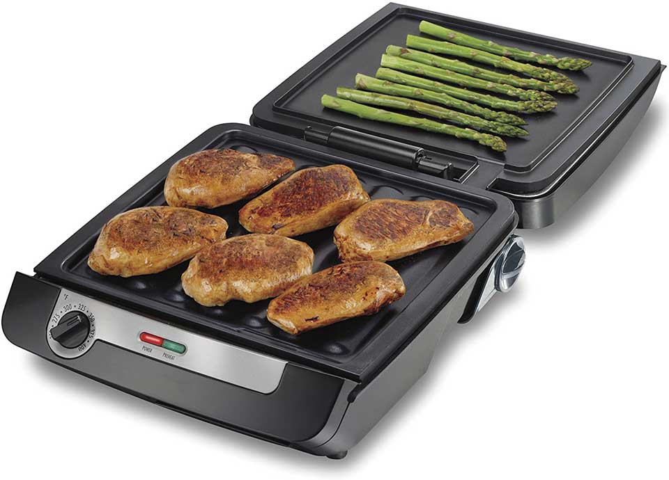 Hamilton Beach 4-in-1 Indoor Grill & Electric Griddle