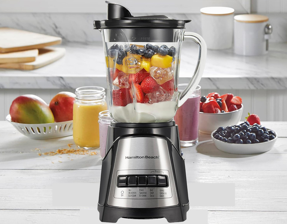 Hamilton Beach Power Elite Wave Action Blender For Shakes And Smoothies
