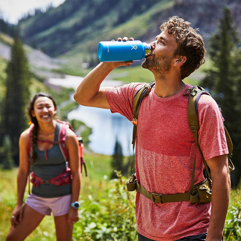 Hydro Flask Stainless Steel Wide Mouth Water Bottle With Flex Cap