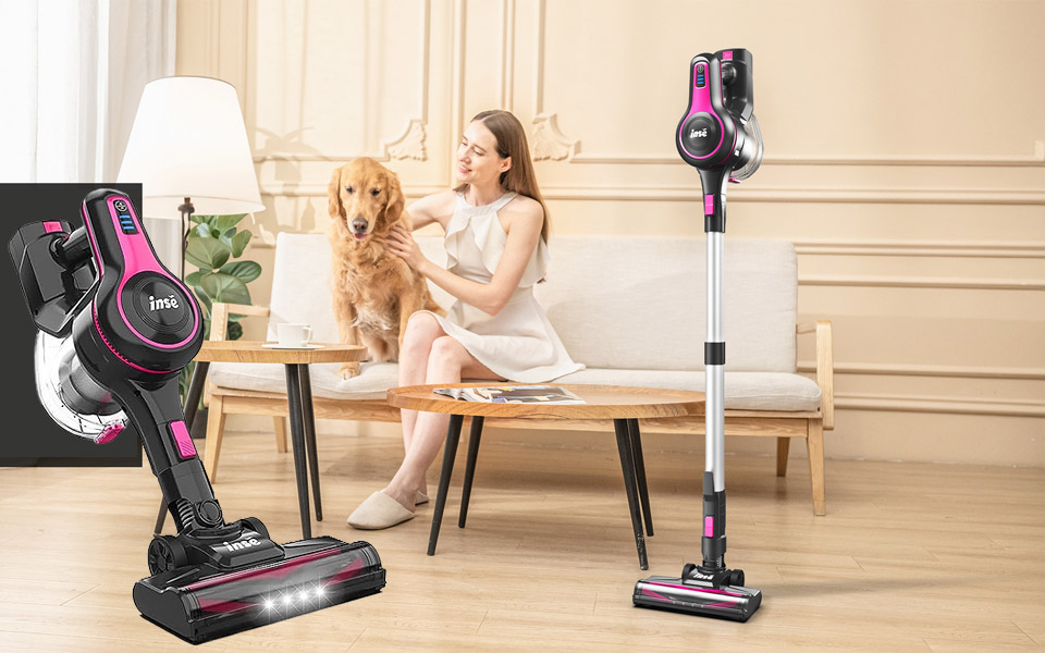 INSE Cordless 6-in-1 Rechargeable Stick Vacuum Cleaner