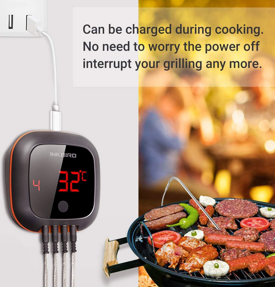 Inkbird Bluetooth Wireless Grill BBQ Thermometer