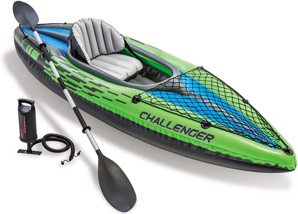Intex Challenger Inflatable Kayak Set With Aluminum Oars 