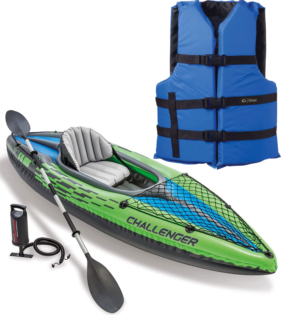 Intex Challenger Kayak Life Jacket Combo