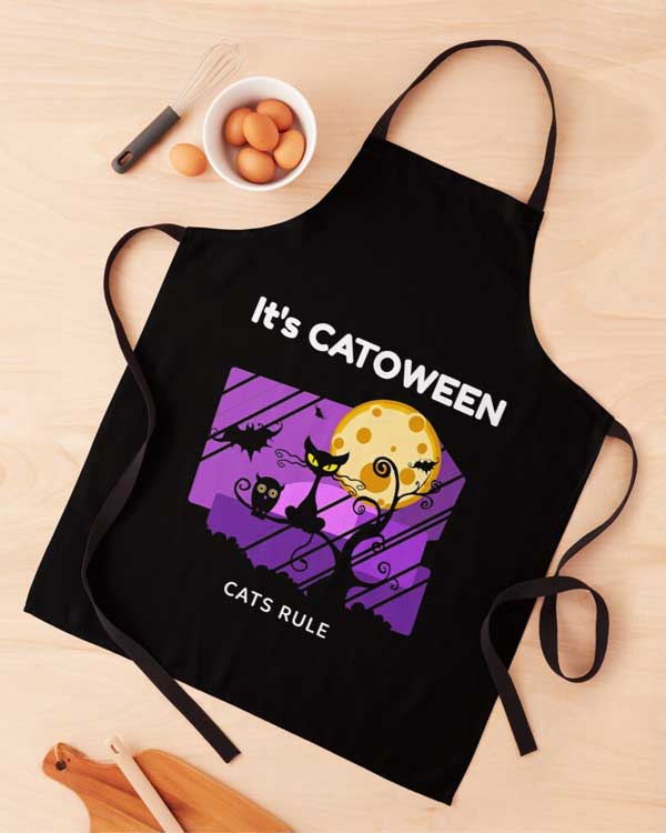 It’s Catoween Cats Rule Apron and more