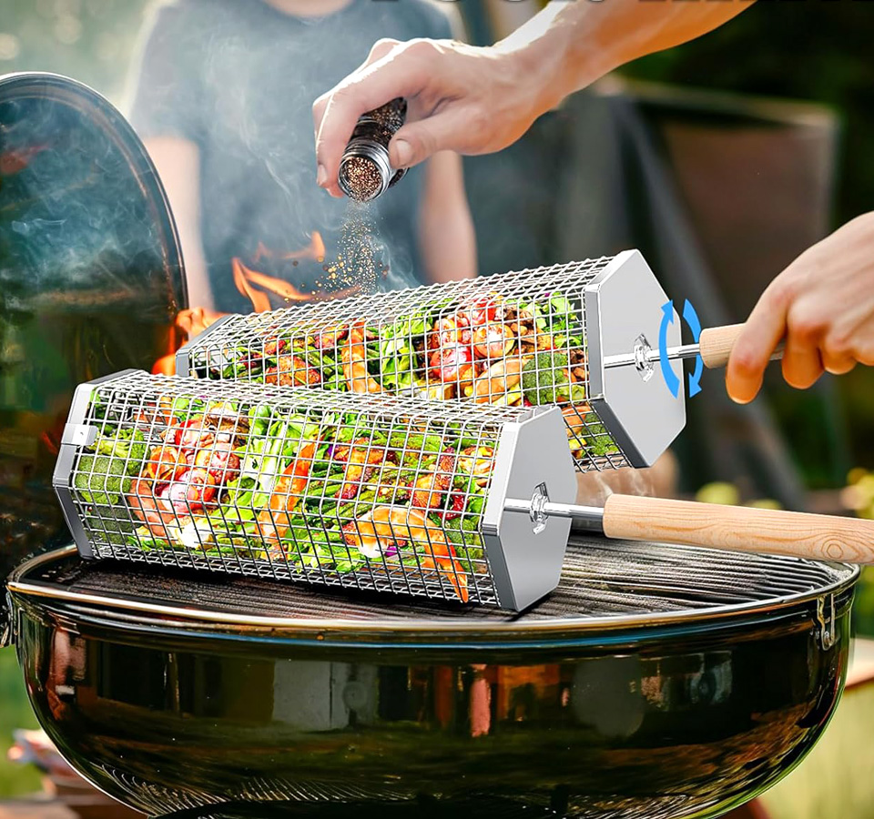 Ivtivfu Nesting Grill Basket
