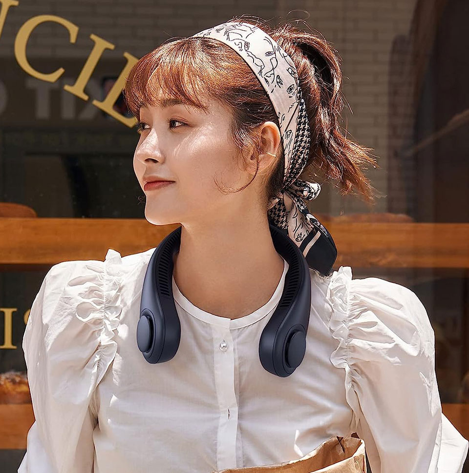 JISULIFE Portable Bladeless Neck Fan